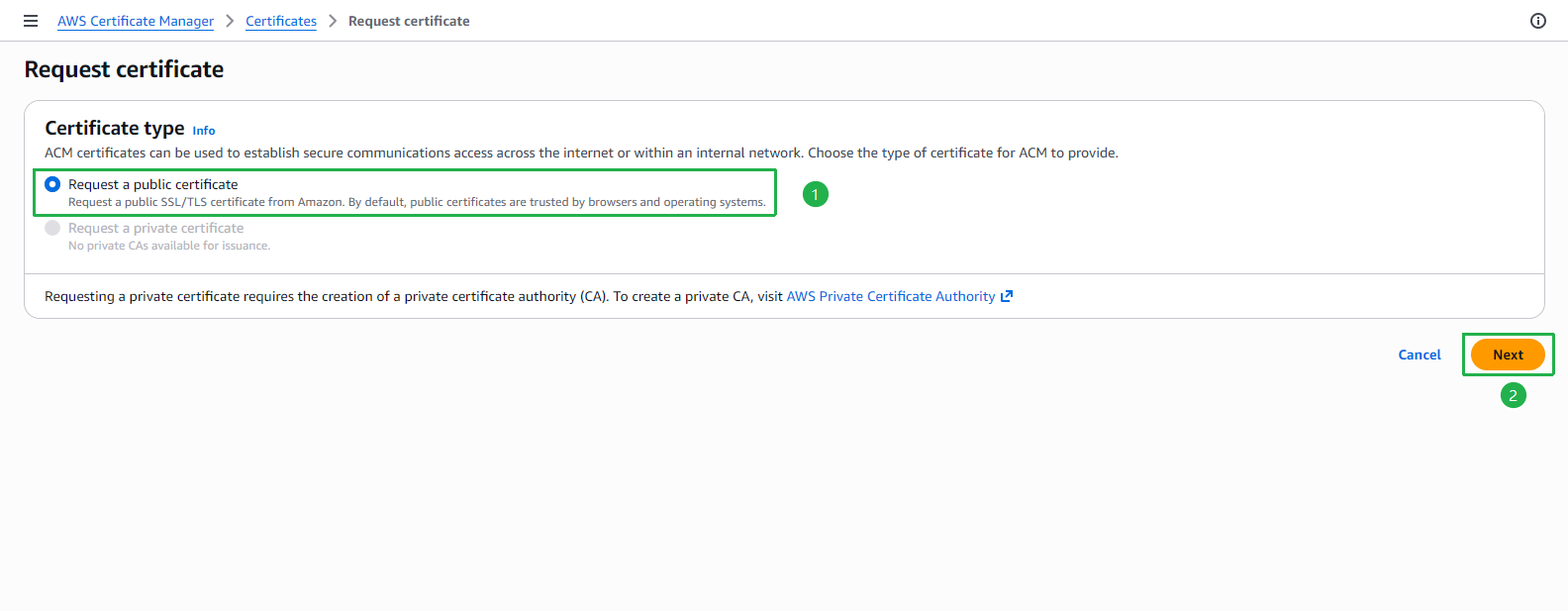 RequestCertificate