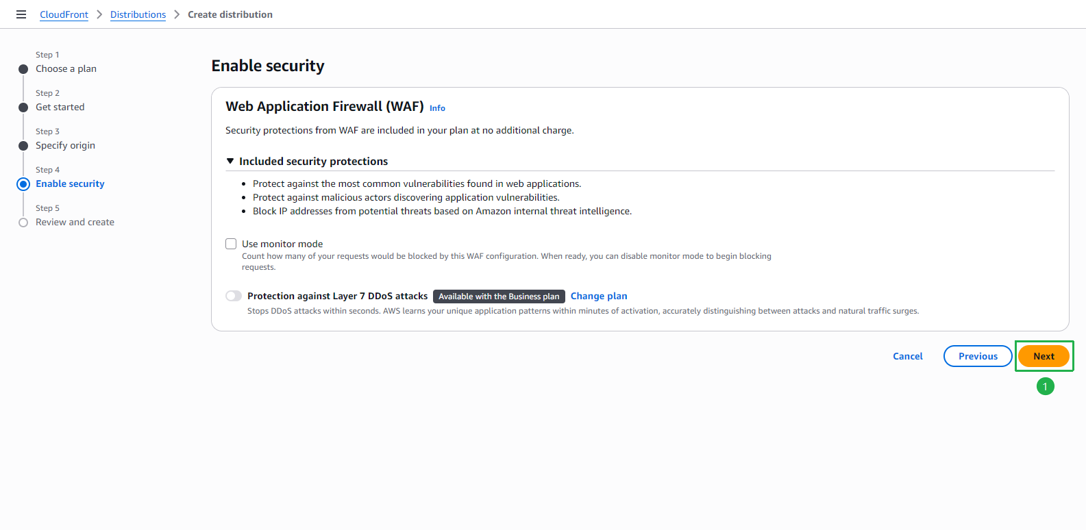 CreateDistribution